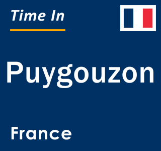 Current local time in Puygouzon, France