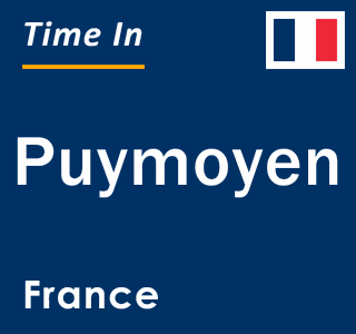 Current local time in Puymoyen, France