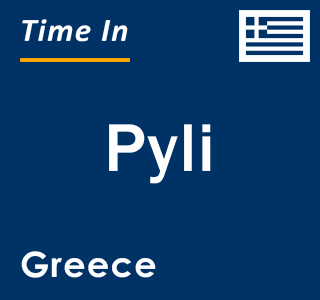 Current local time in Pyli, Greece