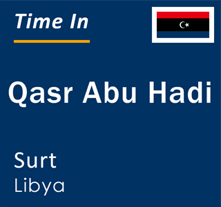 Current local time in Qasr Abu Hadi, Surt, Libya