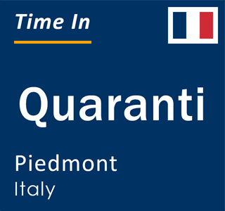 Current local time in Quaranti, Piedmont, Italy