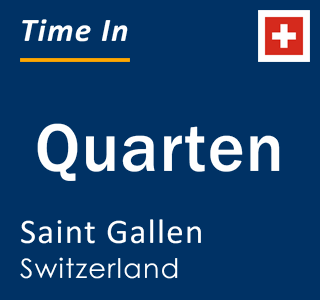 Current local time in Quarten, Saint Gallen, Switzerland