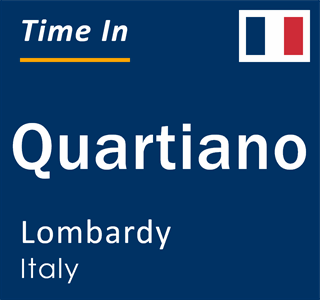 Current local time in Quartiano, Lombardy, Italy