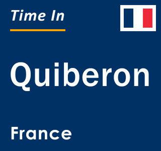 Current local time in Quiberon, France