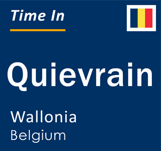 Current local time in Quievrain, Wallonia, Belgium