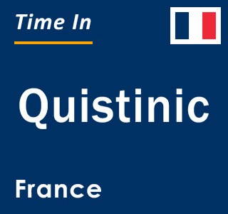 Current local time in Quistinic, France