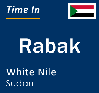 Current local time in Rabak, White Nile, Sudan