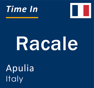 Current local time in Racale, Apulia, Italy