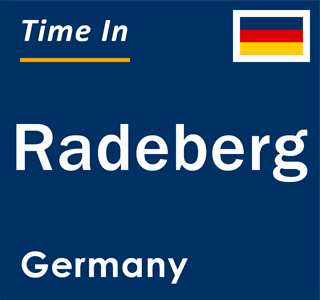 Current local time in Radeberg, Germany