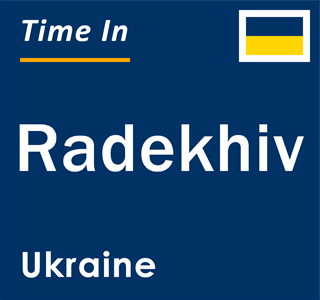 Current local time in Radekhiv, Ukraine