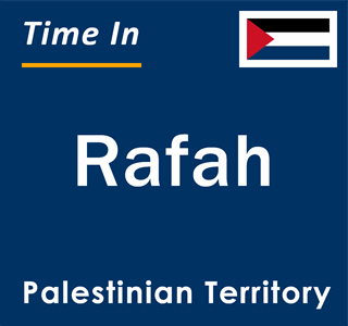 Current local time in Rafah, Palestinian Territory