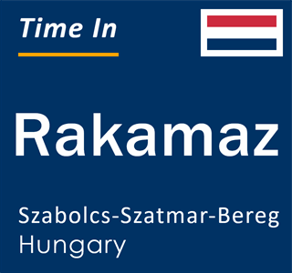 Current local time in Rakamaz, Szabolcs-Szatmar-Bereg, Hungary