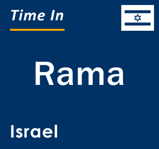 Current local time in Rama, Israel