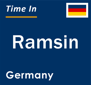 Current local time in Ramsin, Germany