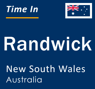 Current local time in Randwick, New South Wales, Australia