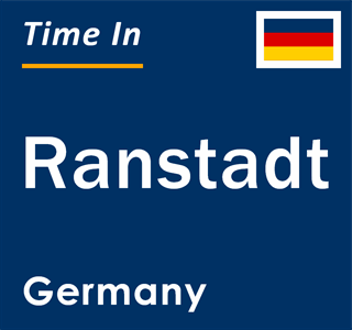 Current local time in Ranstadt, Germany