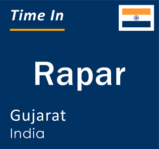 Current local time in Rapar, Gujarat, India