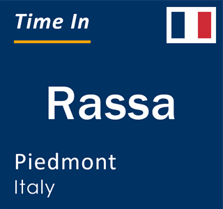 Current local time in Rassa, Piedmont, Italy