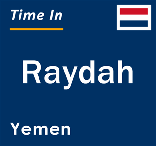 Current local time in Raydah, Yemen