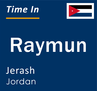 Current local time in Raymun, Jerash, Jordan