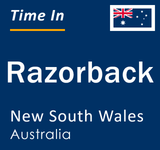 Current local time in Razorback, New South Wales, Australia