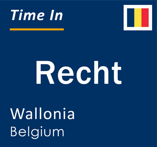 Current local time in Recht, Wallonia, Belgium