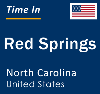 Current local time in Red Springs, North Carolina, United States