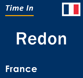 Current local time in Redon, France