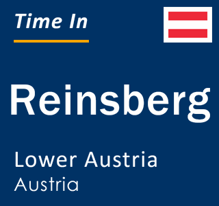 Current local time in Reinsberg, Lower Austria, Austria