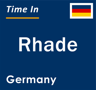 Current local time in Rhade, Germany