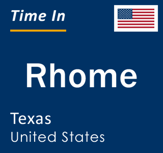 Current local time in Rhome, Texas, United States