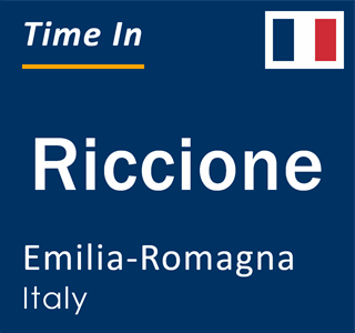 Current local time in Riccione, Emilia-Romagna, Italy