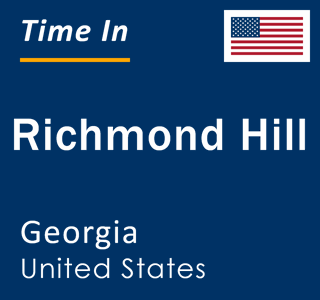 Current local time in Richmond Hill, Georgia, United States