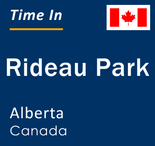 Current local time in Rideau Park, Alberta, Canada