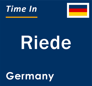 Current local time in Riede, Germany