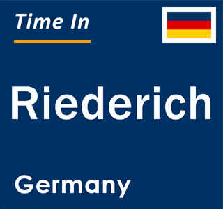 Current local time in Riederich, Germany