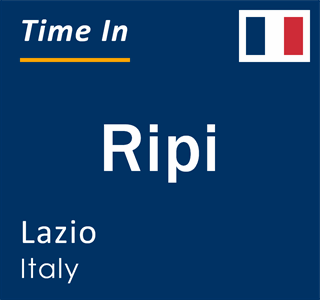 Current local time in Ripi, Lazio, Italy