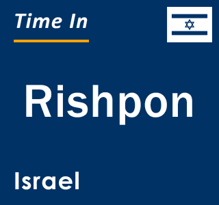 Current local time in Rishpon, Israel