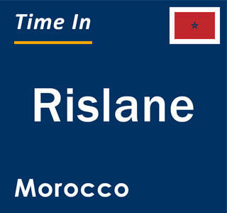 Current local time in Rislane, Morocco