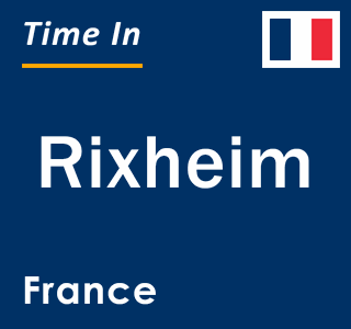 Current local time in Rixheim, France