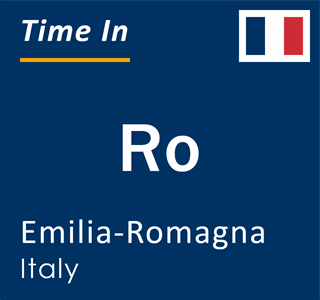 Current local time in Ro, Emilia-Romagna, Italy