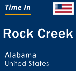 Current local time in Rock Creek, Alabama, United States