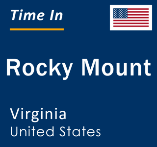 Current local time in Rocky Mount, Virginia, United States