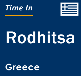 Current local time in Rodhitsa, Greece