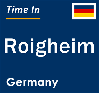 Current local time in Roigheim, Germany