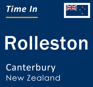 Current local time in Rolleston, Canterbury, New Zealand