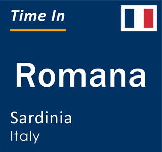 Current local time in Romana, Sardinia, Italy