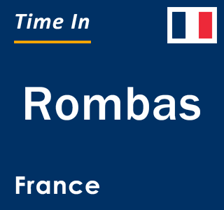 Current local time in Rombas, France