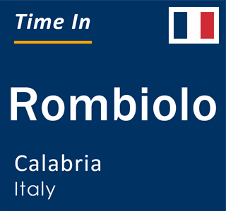 Current local time in Rombiolo, Calabria, Italy