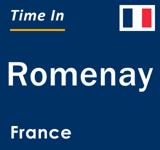 Current local time in Romenay, France